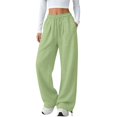 thumbnail image 3 of LIZUOJUN Wide Leg Sweatpants Women High Waisted Drawstring Baggy Casual Pants with Pockets for Streetwear Fall 3XL, 3 of 9