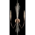 thumbnail image 2 of Fine Art Handcrafted Lighting 782350-1ST Trevi 2 Light 33" Tall Wall Sconce - Silver, 2 of 4