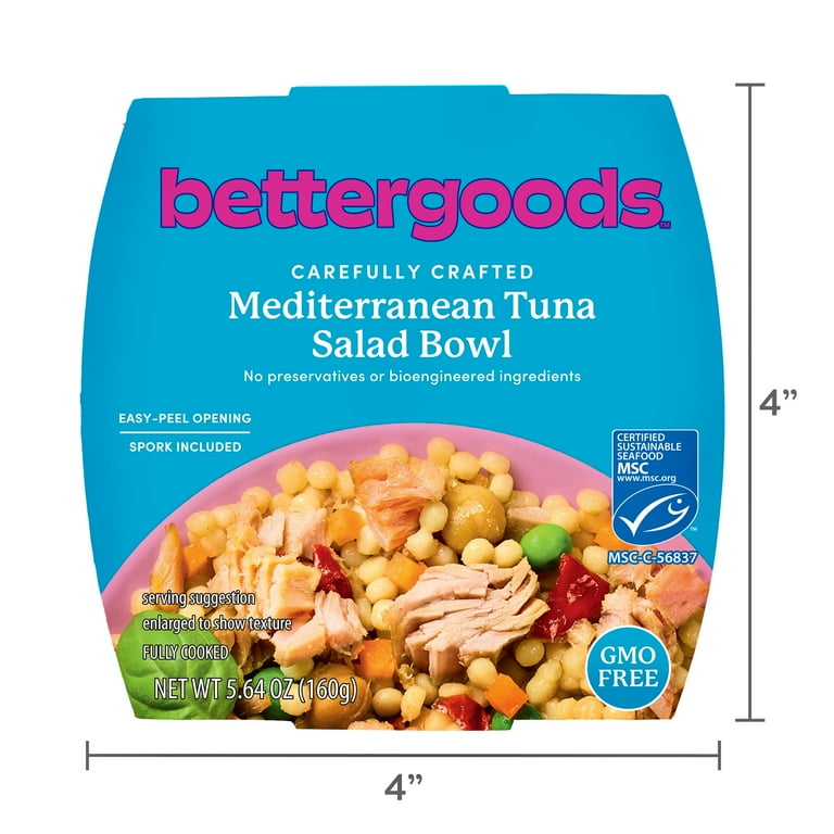 6 pack) bettergoods Mediterranean Tuna Salad Bowl, MSC Certified