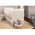DaVinci Lila 3in1 Upholstered Convertible Crib in White with Oatmeal
