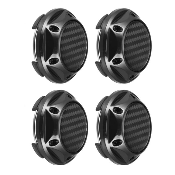 Unique Bargains 4pcs 63mm 67mm Wheel Center Hub Caps Hubcaps Covers Universal Rims Hub Cap Parts for Car Black