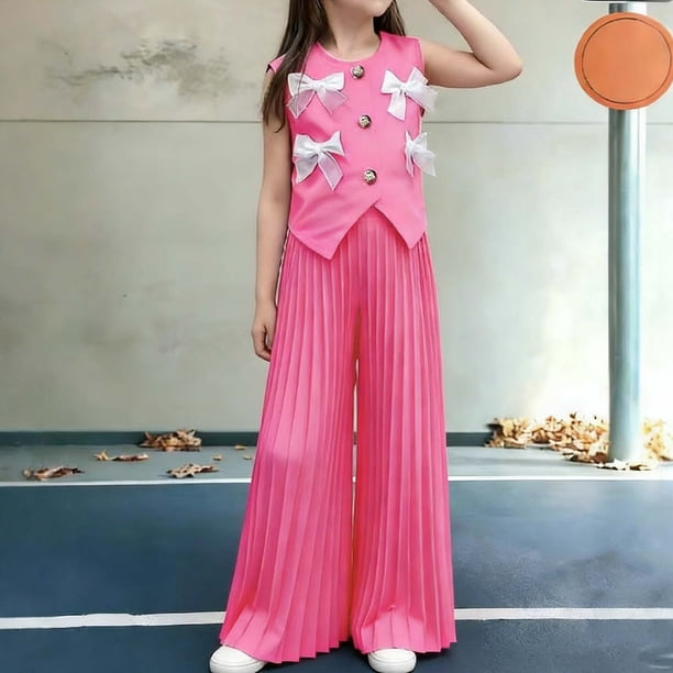 Conjuntos de blusas de cuello redondo para niños, de verano, de color liso, cómodas, de manga corta y cuello redondo, de poliéster.