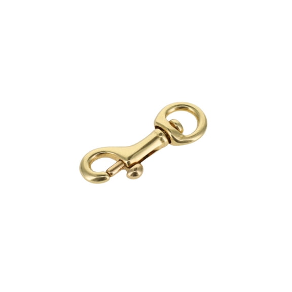 45 1/4" Natural Brass, Swivel Bolt Snap, Solid Brass-LL