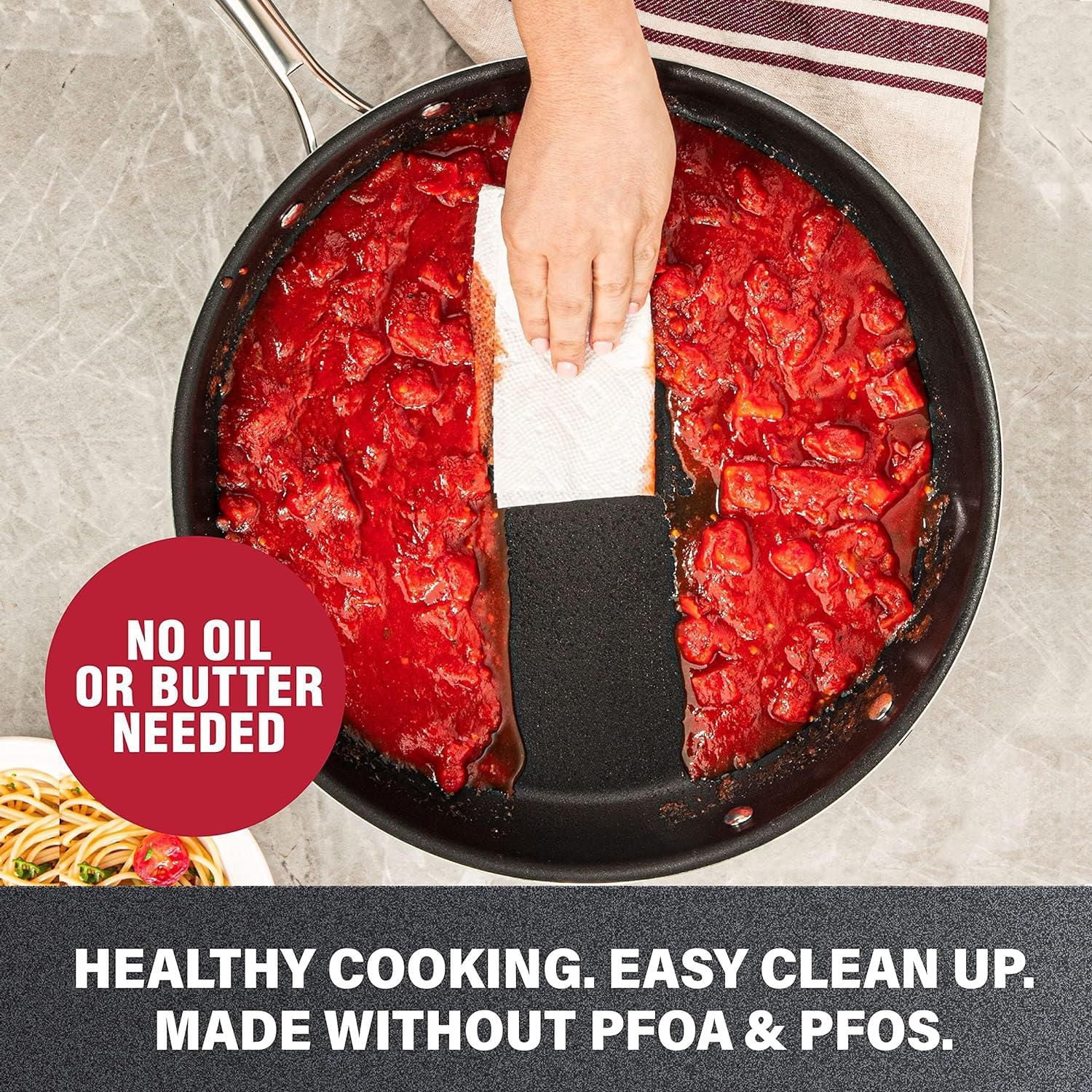 Granitestone Cookware Nonstick Frying Pan, 12” Nonstick Pan for Cooking & Frying, Mineral Enforced Egg Pan with Stay Cool Handles, Dishwasher Safe