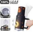 thumbnail image 4 of Halloween Tumbler, Pumpkin Spider Cup 40oz with Handle and Straw, Spooky Insulated Water Bottle Gift, 4 of 5