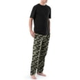 thumbnail image 5 of Fruit Of The Loom Men's Short Sleeve Crew Neck Top and Fleece Pajama Pant Set, 5 of 6