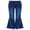 Dark Blue, variant on Alvivi Girls High Waisted Flared Jeans Ripped Bell Bottoms Denim Pants Dark Blue 4