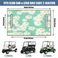 thumbnail image 3 of Dependable Flowers Pattern 51" x 31" Golf Cart Seat Protector, Reliable Front Bench Cover for Daily Use on Golf & Community Carts, 3 of 8