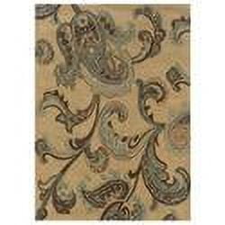 Linon Trio Flowers Transitional Area Rug, Beige, 8' x 10'