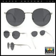 thumbnail image 2 of Mens Luxury Classic Round Metal Rim Hustler Fashion Sunglasses Silver White - Black, 2 of 8