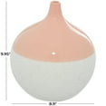 thumbnail image 3 of DecMode 9"W, 10"H Stoneware Modern Vase, Pink, 1 - Piece, 3 of 7