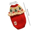 thumbnail image 3 of Pet Clothes, Christmas Pet Outfit, Winter Warm Cat and Dog Sweater with Bells, Soft Breathable Polyester Fabric, 3 of 8