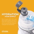 thumbnail image 4 of O2Cool HMLDP0700E002SB1 Bouteille d'Eau Mist N Sip pour Boire et Brumiser, Soccer - Lot de 2, 4 of 8