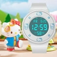 thumbnail image 4 of Sanrio Hello Kitty Pachacco Electronic Wrist Watches Digital Watch Kuromi Kawaii Multifunctional Precise Portable for Students, 4 of 10