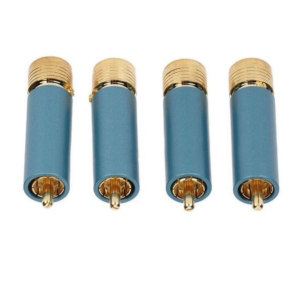 RCA Plug,4PCS Preffair/R1722 Audio Connector Gold Plated Audio RCA Plug RCA Connector Innovative Solution