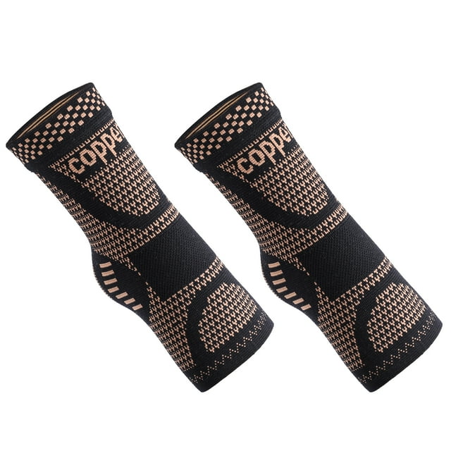 Calcetines de Compresión de Tobillo Unisex Unique Bargains Naranja Negro Talla L