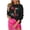 Black Bright, variant on WHOINSHOP Women Casual Christmas Sweaters Long Sleeve Round Neck Sweater Tops Holiday Sweaters White Bright M