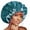 Blue, variant on Outfmvch Winter Hats For Women Silk Bonnet For Sleeping Women Satin Lined Bonnet Women Beauty Satin Silk Bonnet Sleep Cap Hat Satin Bonnet Black One Size