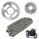 thumbnail image 1 of Kit de Sprocket Kinlley EX200 / RT200 46D-15D 428HX132L Negro, 1 of 5