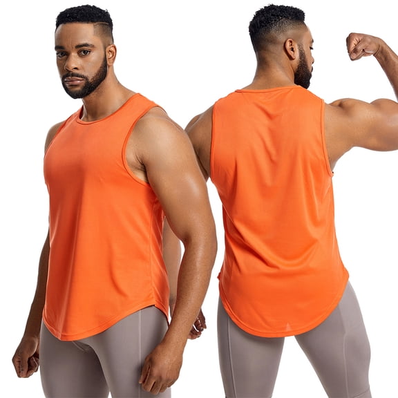 FJUCHAI Men's Vest Tops Sleeveless Dry Fit Athletic Tee Sports Casual loose Breathable Vest M-3XL