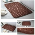 thumbnail image 5 of Tuvgenk Quick Dry Bathroom Rugs Absorbent Non Slip Bath Mat Small Rectangle Brown 1'X2' Shower Mat, 5 of 5