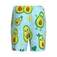 thumbnail image 5 of Naloa Cartoon Avocado Men's Short Pajama Pants, Lounge Comfort Shorts with Elasticized Waistband and Side Pockets - Small, 5 of 9