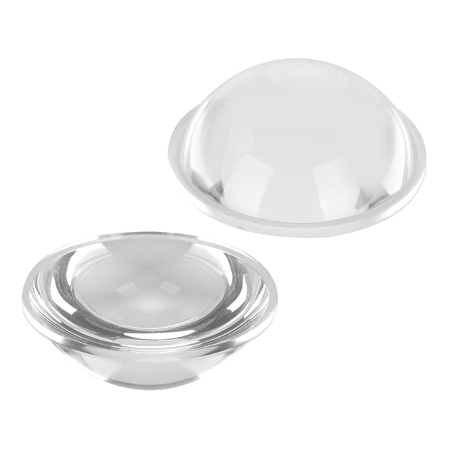 Lente de cristal convexa de 60mm de diámetro, lente óptica LED para gafas de lupa con lámpara de puesta de sol