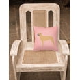 thumbnail image 2 of Carolines Treasures Bullmastiff Checkerboard Pink Fabric Decorative Pillow, 2 of 2