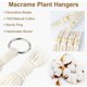 thumbnail image 3 of Paquete de 5 macetas colgantes de macramé NQ para plantas de interior 5 ganchos Estante decorativo, 3 of 5