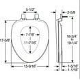 thumbnail image 4 of Mayfair by Bemis 1870FZ 000 1870FZ 000 TruComfort Toilet Seat with Inserts Provides Comfort and Relieves Pressure Points, 4 of 5