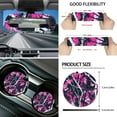 thumbnail image 6 of Yuyamidu Camo Hunting Car Seat Covers with Steering Wheel Cover Seat Belt Covers Pink Wood Cup Coasters Car Sun Shade Key Chain Rearview Mirror Cover Handbrake Cover Set 16 PCS Auto Accessories, 6 of 7