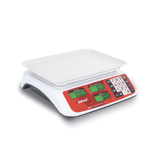 Báscula Digital Comercial, 20 kg /5 g de Precisión VINS-20