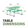 thumbnail image 5 of Lifetime Children's Polyethylene Picnic Table , Spring Green (260262), 5 of 22