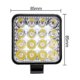 thumbnail image 5 of Luz de trabajo LED de 48W, foco LED impermeable para coche, luz de trabajo LED para coche, camión, Tractor, SUV, barco, 8,5x8,5 cm, 2 uds., 5 of 5
