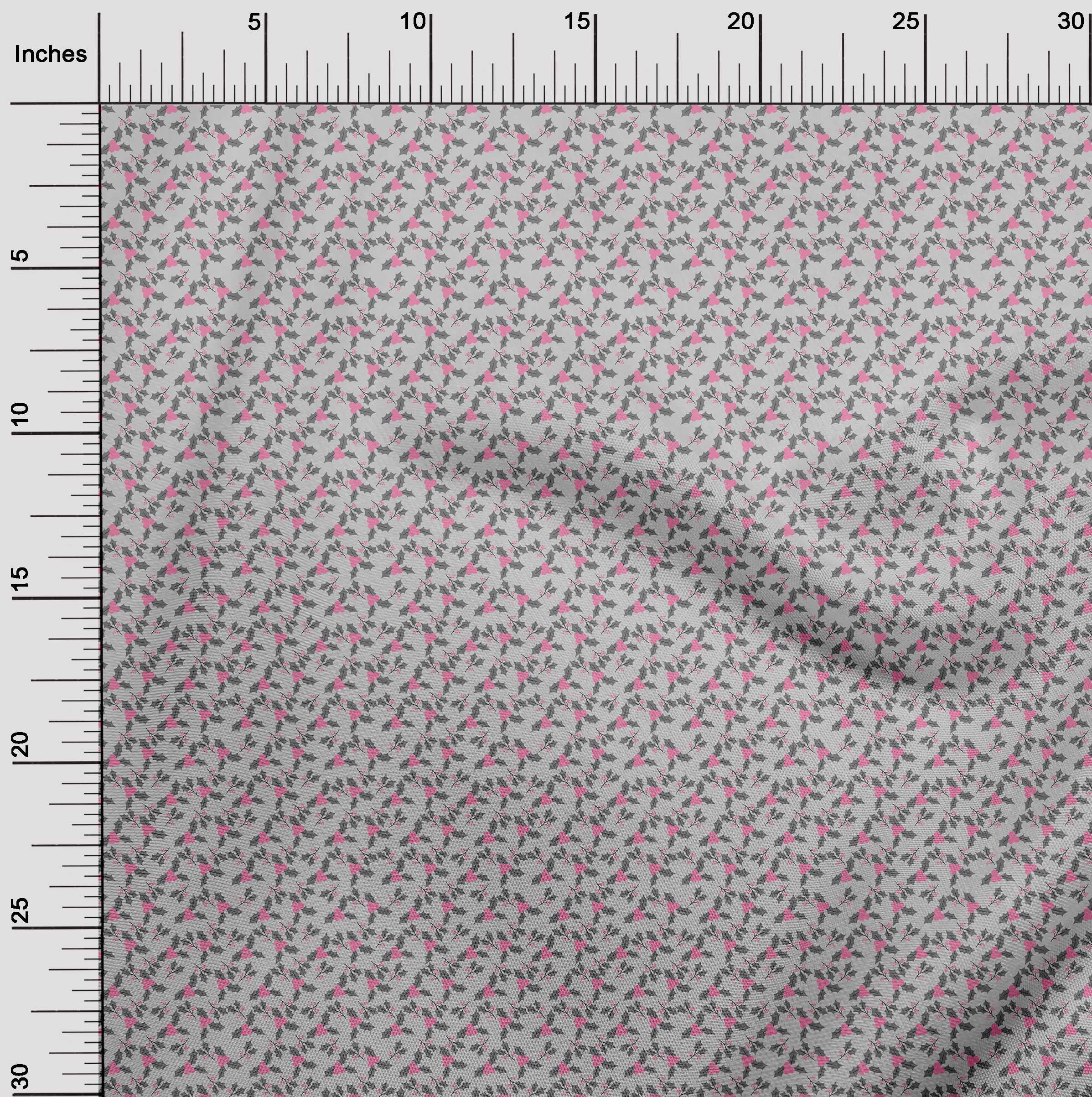 oneOone Velvet Light Gray Fabric Christmas Quilting Supplies Print Sewing Fabric By The Yard 58 Inch Wide