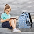 thumbnail image 7 of ALAZA Conch on Blue Backpack Elementary School Bag Bookbag Travel Rucksack, 7 of 7