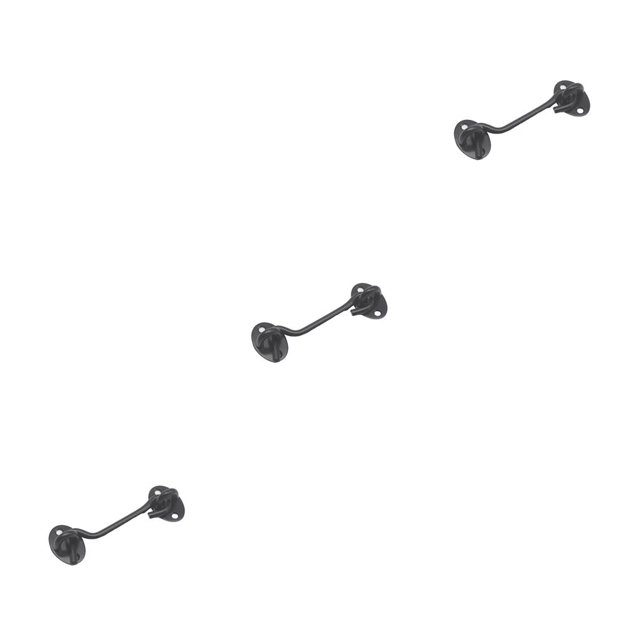 Riwesomey Pestillo de gancho y ojo de acero inoxidable con tornillos de montaje para piezas de tablero de granero, material didáctico de cognición Type1 NO1 Riwesomey CBP363028