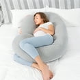 thumbnail image 6 of Pregnancy Pillow, Maternity Body Pillow for Sleeping, C Shaped Body Pillow for Pregnant Women with Removable Gray Jersey Cover, 6 of 7