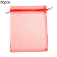 thumbnail image 2 of 50 Pcs Organza Jewelry Gifts Drawable Box Wedding Gift Candy Mini Pouch Bag, 2 of 10
