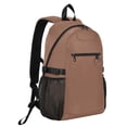 thumbnail image 2 of JIALIOU 14" Laptop Backpack Waterproof Airline Approved Stylish Casual Daypack for Travel Business College Work, Caramel Brown, 2 of 8