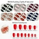 thumbnail image 2 of 12 juegos de uñas postizas de longitud media, uñas postizas cortas para mujeres y niñas, 2 of 5