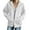White, variant on Krdevn Womens Fall Sweatshirts,Women'S Street Long Sleeve Coat Sweatshirt Hooded Zipper Solid Color Coat Casual Warm Outwear Sweatshirt,Pullover Sweatshirts for Women,Size:M