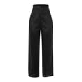thumbnail image 5 of Riforla Trousers Pants for Women Sequin Party Fashion Casual High Waist Retro Wide Leg Trousers Night Out Black XL, 5 of 6