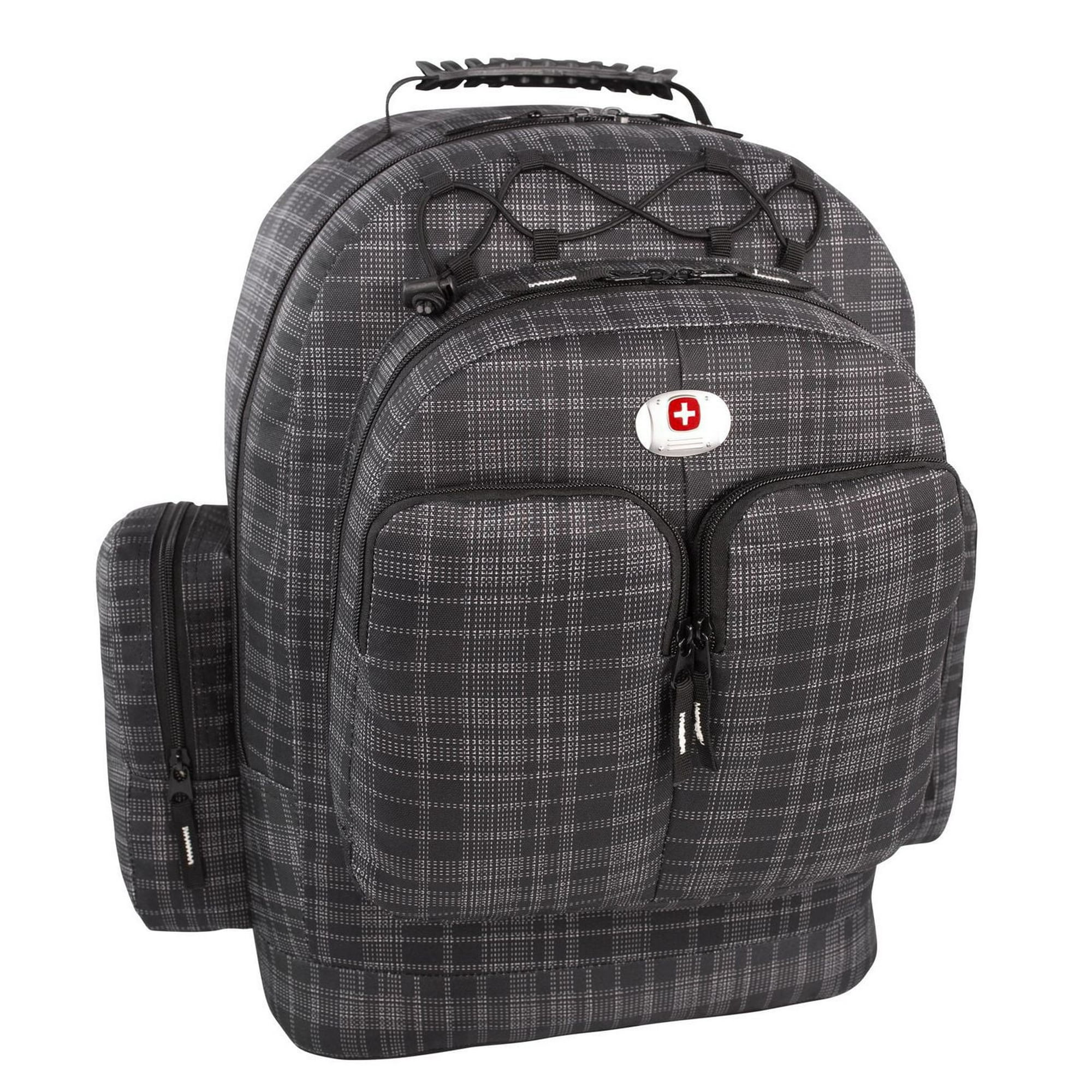 Swiss Alps Backpack Grey Plaid