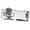 Silver, variant on Huanledash Plating Self Locking Security Hasp Staple 2 Keys Cabinet Lock Drawer Padlock