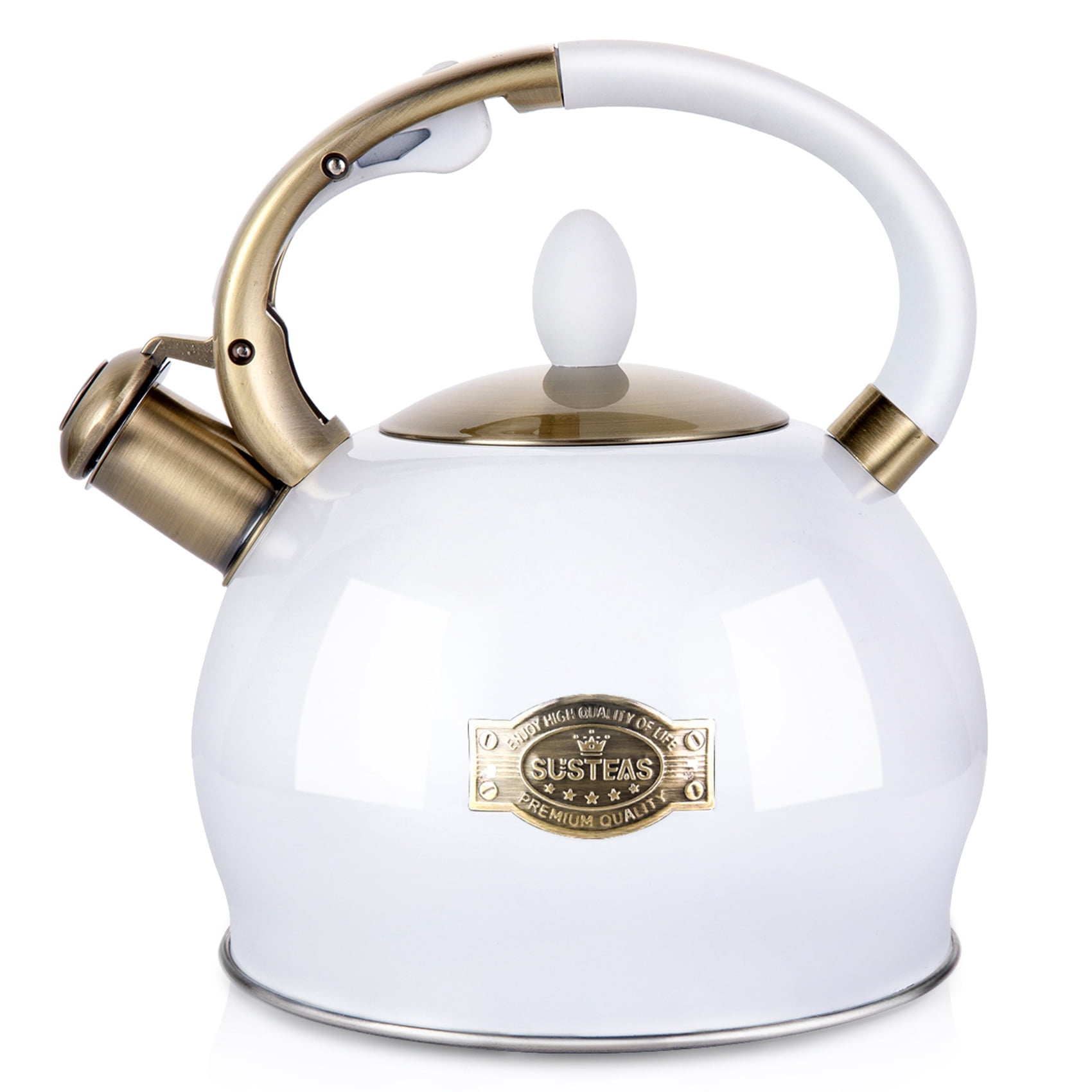 SUSTEAS Stove Top Whistling Tea KettleSurgical Stainless Steel