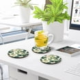 thumbnail image 6 of Vzayyk 4Pack Wooden Coasters With Cork Base Heat-Resistant Drink For Home Office Restaurant An Elegant Pattern, 6 of 7