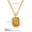 XL119 Gold Necklace, variant on French Style Atmospheric Geometric Square Water Drop Eight Awn Star Necklace