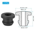 thumbnail image 2 of Uxcell 5/16 inch Rubber Grommets, 15Pcs Top Hat Grommet for Wiring Hole Plug, Black, 2 of 5
