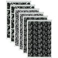 thumbnail image 1 of WWS-TOPS Notepads Designer Steno, 6" x 9", Gregg Ruled, Black and White Fashion Covers, Smooth Writing Paper, Durable Chipboard Backer, Coil-Lock Binding for Desktop Safety, 6-Pack, 1 of 4
